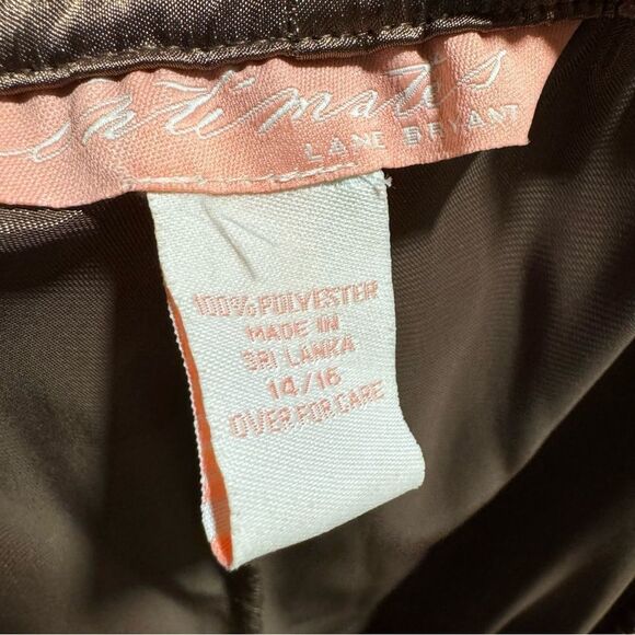 Lane Bryant Intimates Brown Satin Silky Pants 14/16 - Picture 7 of 7
